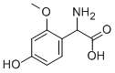 AMINO-(4-HYDROXY-2-METHOXY-PHENYL)-ACETIC ACID Structure
