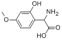 아미노-(2-하이드록시-4-메트록시-페닐)-아세트산 구조식 이미지