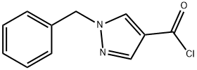 1-Benzyl-1H-pyrazole-4-carbonyl chloride 구조식 이미지