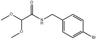 N-(4-broMobenzyl)-2,2-diMethoxyacetaMide Structure