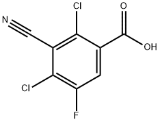 2,4-dichloro-3-cyano-5-fluorobenzoic acid Structure