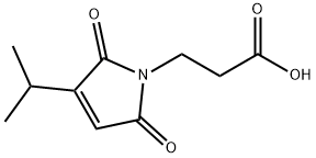 2,5-Dihydro-3-(1-methylethyl)-2,5-dioxo-1H-pyrrole-1-propanoic acid 구조식 이미지