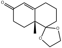 (R)-SPIRO[1,3-DIOXOLANE-2,1'(2'H)-NAPHTHALEN]-6'(5'H)-ONE, 3',7',8',8'A-TETRAHYDRO-8'A-METHYL- (9CI) Structure