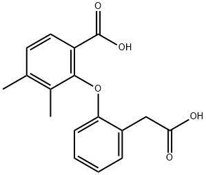 2-(2-카르복시메틸-페녹시)-3,4-디메틸-벤조산 구조식 이미지