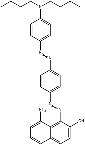 8-Amino-1-4-(4-dibutylaminophenylazo)phenylazonaphthalen-2-ol Structure