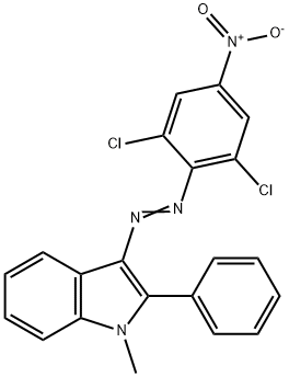 3-(2,6-dichloro-4-nitrophenylazo)-1-methyl-2-phenylindole Structure