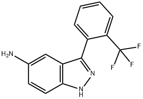 3-(2-(트리플루오로메틸)페닐)-1H-인다졸-5-아민 구조식 이미지