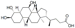 (4R)-4-[(3R,4R,5S,7R,8S,9S,10R,13R,14S,17R)-3,4,7-trihydroxy-10,13-dimethyl-2,3,4,5,6,7,8,9,11,12,14,15,16,17-tetradecahydro-1H-cyclopenta[a]phenanthren-17-yl]pentanoic acid 구조식 이미지