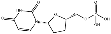 2',3'-dideoxyuridine 5'-monophosphate Structure