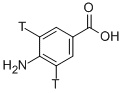 4-AMINOBENZOIC ACID, [3,5-3H] Structure