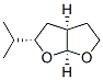 Furo[2,3-b]furan, hexahydro-2-(1-methylethyl)-, (2alpha,3aalpha,6aalpha)- (9CI) Structure