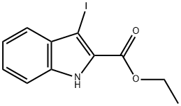 에틸3-요오도-1H-인돌-2-카르복실레이트 구조식 이미지