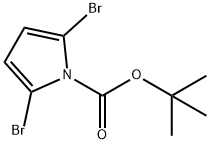 1H-피롤-1-카르복실산,2,5-DIBROMO-,1,1-DIMETHYLEETHYLESTER 구조식 이미지