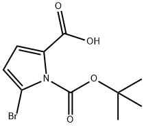 1H-Pyrrole-1,2-dicarboxylic acid, 5-bromo-, 1-(1,1-dimethylethyl) ester Structure