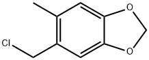 3,4-Methylenedioxy-6-methylbenzyl chloride Structure