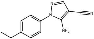 5-Amino-1-(4-ethylphenyl)-1H-pyrazole-4-carbonitrile Structure