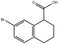 1-Naphthalenecarboxylic acid, 7-bromo-1,2,3,4-tetrahydro- Structure