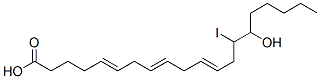 14-iodo-15-hydroxy-5,8,11-eicosatrienoic acid Structure