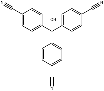 Tris(4-cyanophenyl)methanol 구조식 이미지