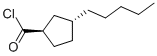 시클로펜탄카르보닐클로라이드,3-펜틸-,트랜스-(9CI) 구조식 이미지