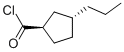 Cyclopentanecarbonyl chloride, 3-propyl-, trans- (9CI) Structure