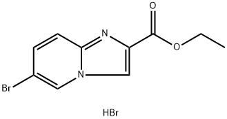6-BroMo-iMidazo[1,2-a]피리딘-2-카르복실산에틸에스테르히드로브로마이드 구조식 이미지