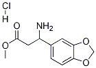 Methyl 3-aMino-3-(benzo[d][1,3]dioxol-5-yl)propanoate hydrochloride Structure