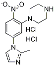 1-(5-(2-Methyl-1H-Imidazol-1-Yl)-2-Nitrophenyl)Piperazine Dihydrochloride Structure