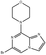 6-BROMO-8-MORPHOLINOIMIDAZOL[1,2-A]PYRAZINE Structure
