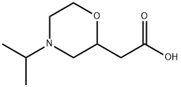 2-morpholineacetic acid, 4-(1-methylethyl)- Structure