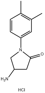 4-Amino-1-(3,4-dimethylphenyl)pyrrolidin-2-one hydrochloride 구조식 이미지