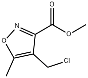 메틸4-(클로로메틸)-5-메틸-3-이속사졸카르복실레이트(SALTDATA:무료) 구조식 이미지