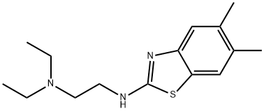 N'-(5,6-Dimethyl-1,3-benzothiazol-2-yl)-N,N-diethylethane-1,2-diamine 구조식 이미지