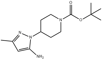 1-piperidinecarboxylic acid, 4-(5-amino-3-methyl-1H-pyrazo 구조식 이미지