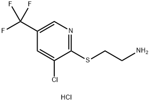 2-{[3-Chloro-5-(trifluoromethyl)pyridin-2-yl]sulfanyl}ethan-1-aminehydrochloride 구조식 이미지