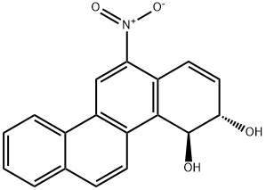 TRANS-9,10-DIHYDRO-9,10-DIHYDROXY-6-NITROCHRYSENE Structure