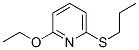 Pyridine, 2-ethoxy-6-(propylthio)- (9CI) Structure