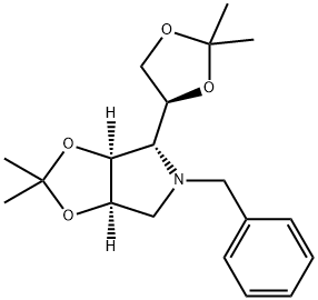 (3AR,4R,6AS)-5-BENZYL-4-((S)-2,2-DIMETHYL-[1,3]DIOXOLAN-4-YL)-2,2-DIMETHYL-TETRAHYDRO-[1,3]DIOXOLO[4,5-C]PYRROLE Structure
