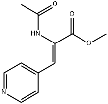 2-Propenoic acid, 2-(acetylamino)-3-(4-pyridinyl)-, methyl ester, (Z)- (9CI) Structure