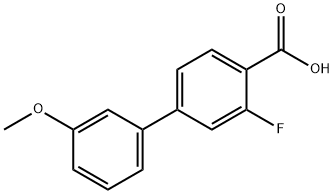 2-플루오로-4-(3-메톡시페닐)벤조산 구조식 이미지