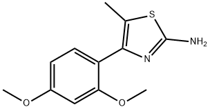 4-(2,4-dimethoxyphenyl)-5-methyl-1,3-thiazol-2-amine 구조식 이미지