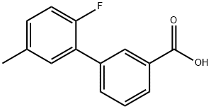 2-플루오로-5-메틸비페닐-3-카르복실산 구조식 이미지