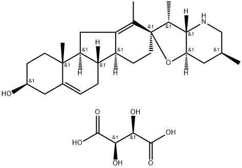 Cyclopamine Tartrate Structure