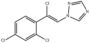 (Z)-1-(2-Chloro-2-(2,4-dichlorophenyl)ethenyl)-(1H)-1,2,4-triazolehydrochloride Structure