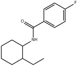 N-(2-Ethylcyclohexyl)-4-fluorobenzaMide, 97% Structure