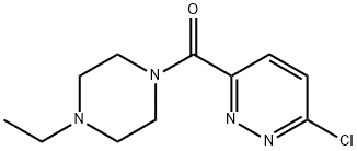 (6-클로로-피리다진-3-일)-(4-에틸-피페라진-1-일)-메탄온 구조식 이미지