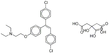 데스클로로-4,4'-디클로로CloMiphene구연산염(E/Z혼합물) 구조식 이미지
