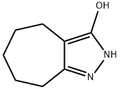 3-Cycloheptapyrazolol,  2,4,5,6,7,8-hexahydro- Structure