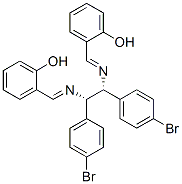 PHENOL, 2,2''-[[1,2-BIS(4-BROMOPHENYL)1,2-ETHANEDIYL]BIS(NITRILOMETHYLIDYNE)]BIS- R,S 구조식 이미지
