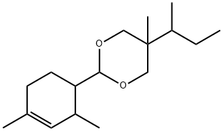 2-(2,4-DIMETHYLCYCLOHEX-3-ENE-1-YL)-5-METHYL-5-(1-METHYLPROPYL)-1,3-DIOXANE Structure
